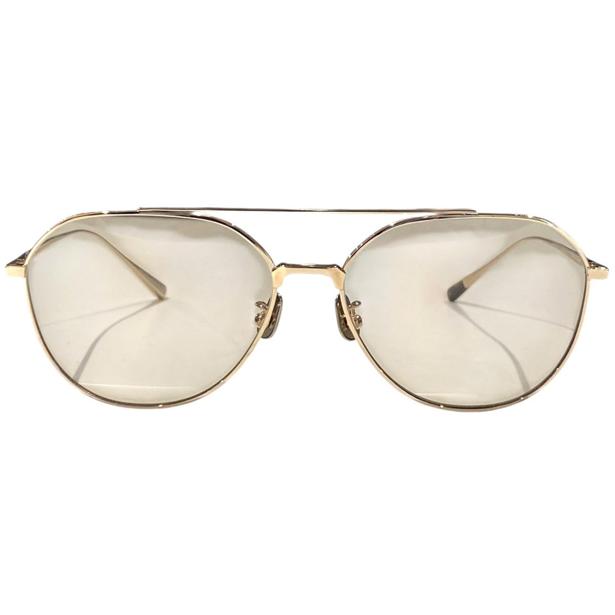 B0042オールチタンティアドロップツーブリッジモデルサングラスメガネ眼鏡
