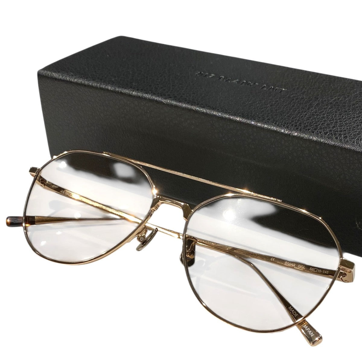 B0042オールチタンティアドロップツーブリッジモデルサングラスメガネ眼鏡