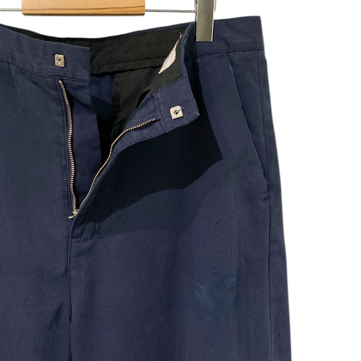 ANCELLM×WISM 24AWWIDE CHINO PANTS USEDダメージ加工ワイドチノパンツ