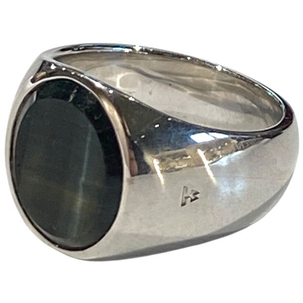 Oval Blue Hawk Eye Ringオーバル・ブルーホークアイリング