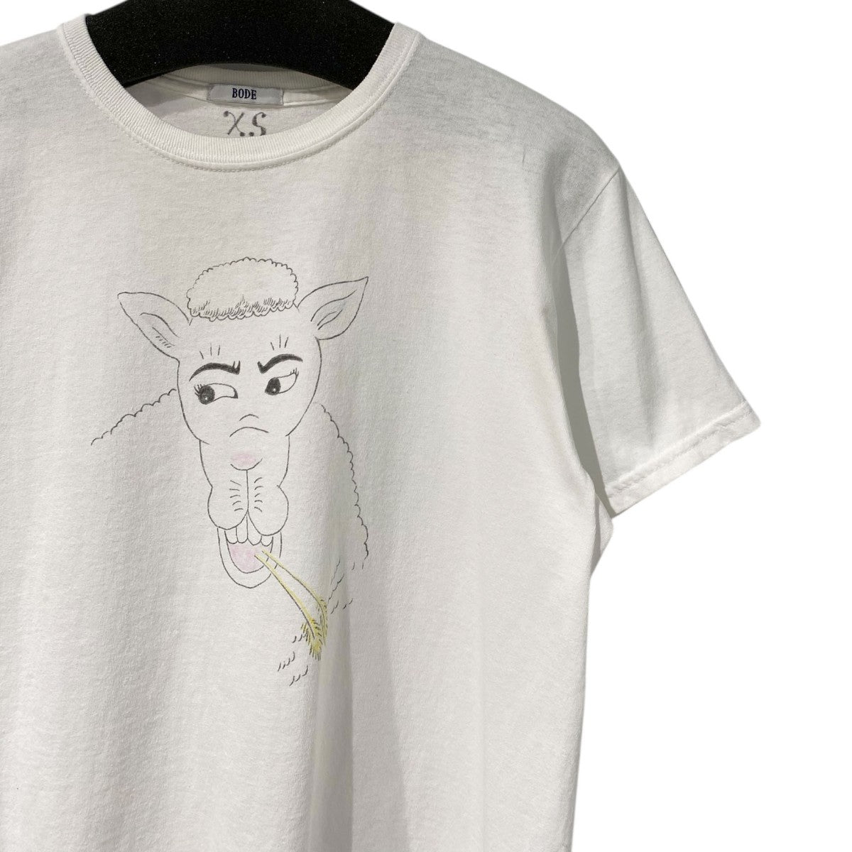 BODE Hand Drawn Sheep TeeアートデザインTシャツ 古着・中古-4枚目のアイテム画像