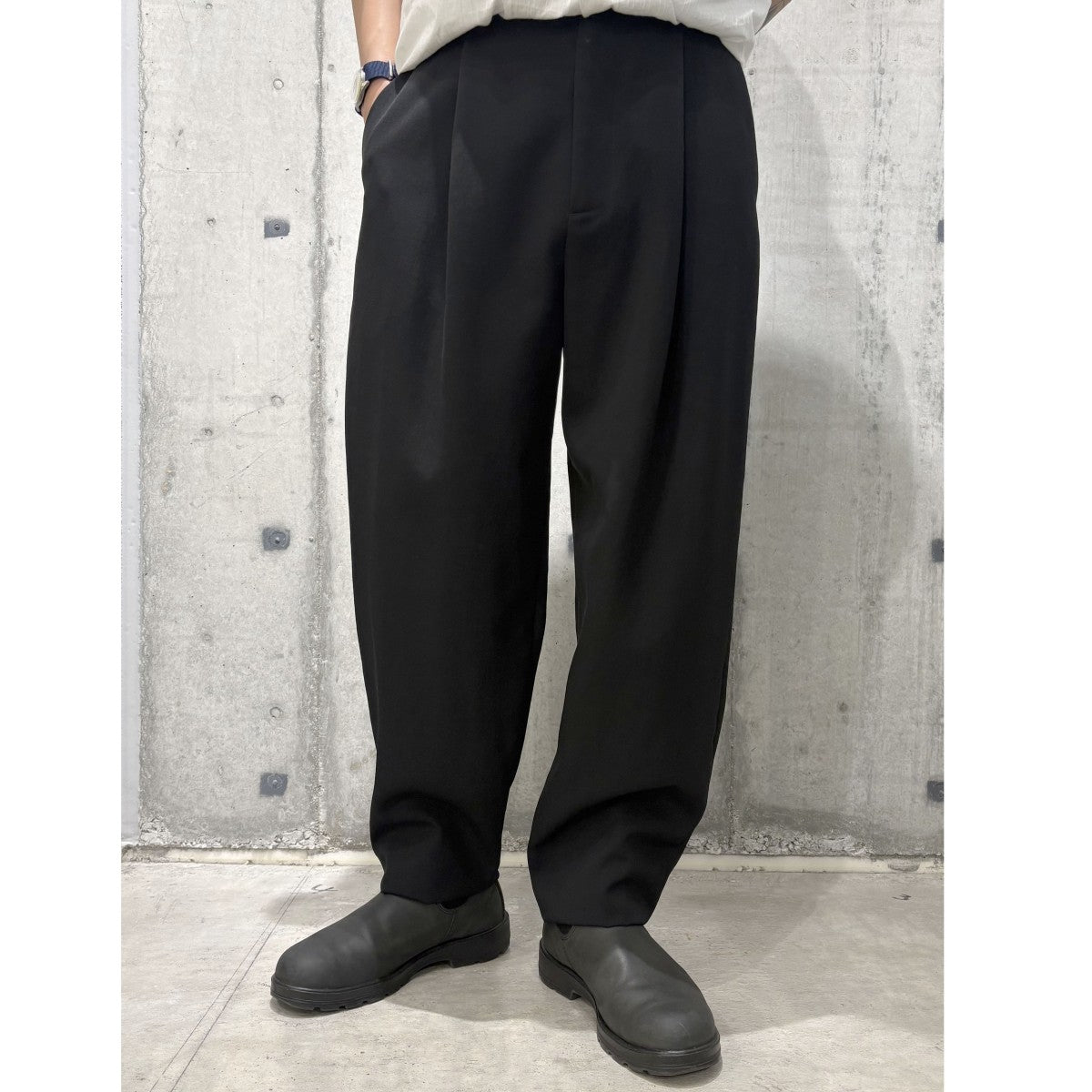 BOTTEGA VENETA(ボッテガヴェネタ) 749976 Pleated Wool Wide Trousers