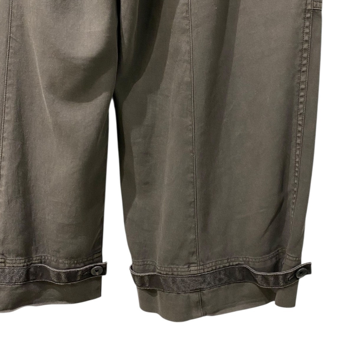 THE VIRIDI-ANNE(ザヴィリジアン) Twill object dyed cargo trousers