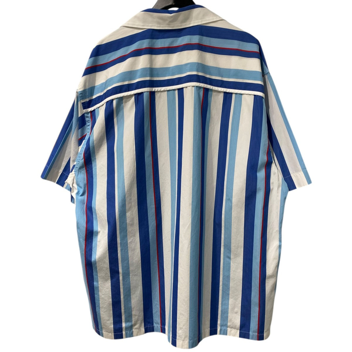 MARNI Stripe Open Collar Oversized Shirtストライプオープンカラーオーバーサイズ半袖シャツ 古着・中古-2枚目のアイテム画像