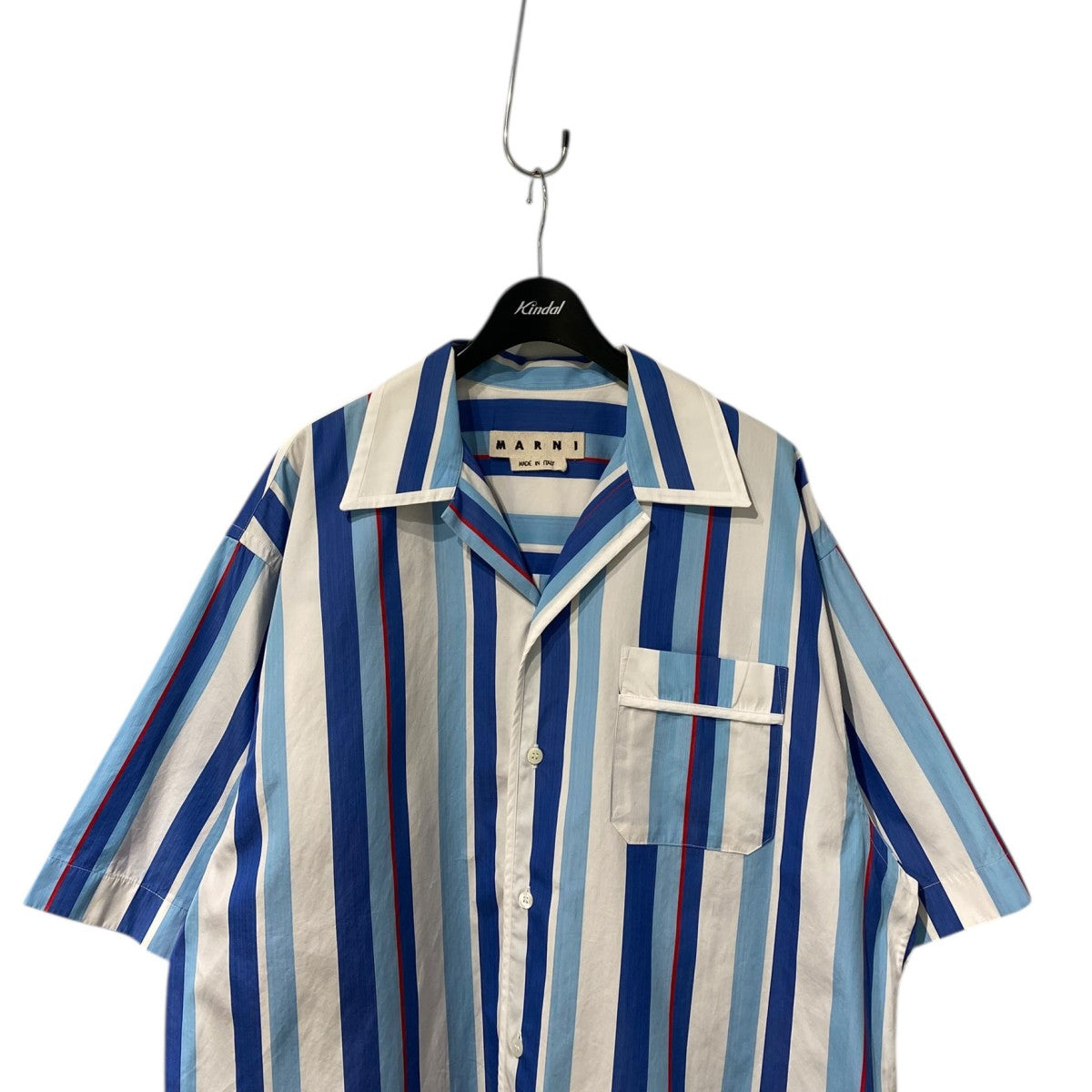 MARNI(マルニ) Stripe Open Collar Oversized Shirtストライプオープン