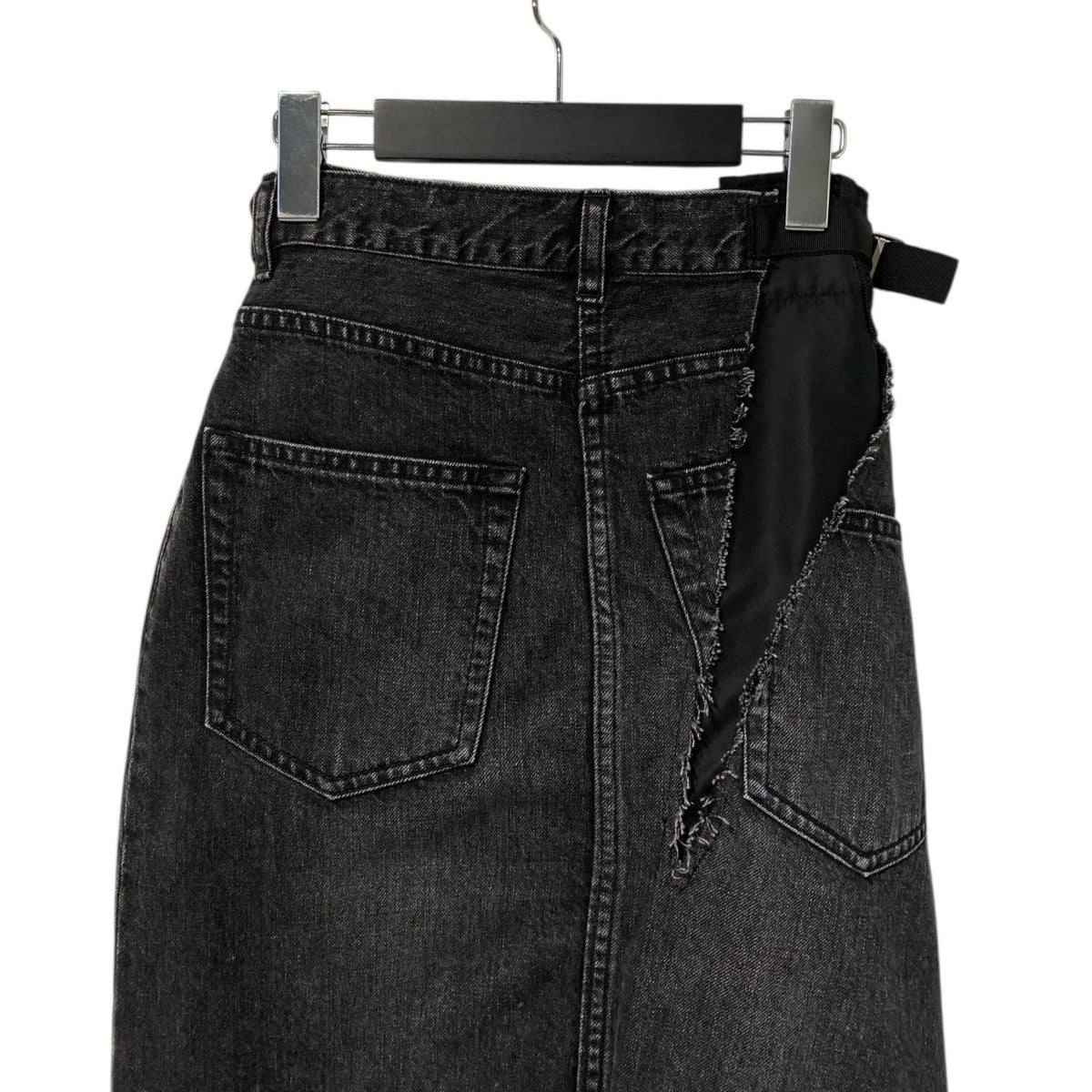 sacai(サカイ) 19AWDocking Wrap Pleated Denim Skirtドッキングラップ