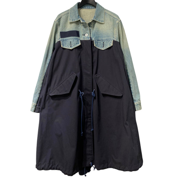 sacai(サカイ) 20AWDenim×Mods CoatデニムドッキングモッズコートSCW