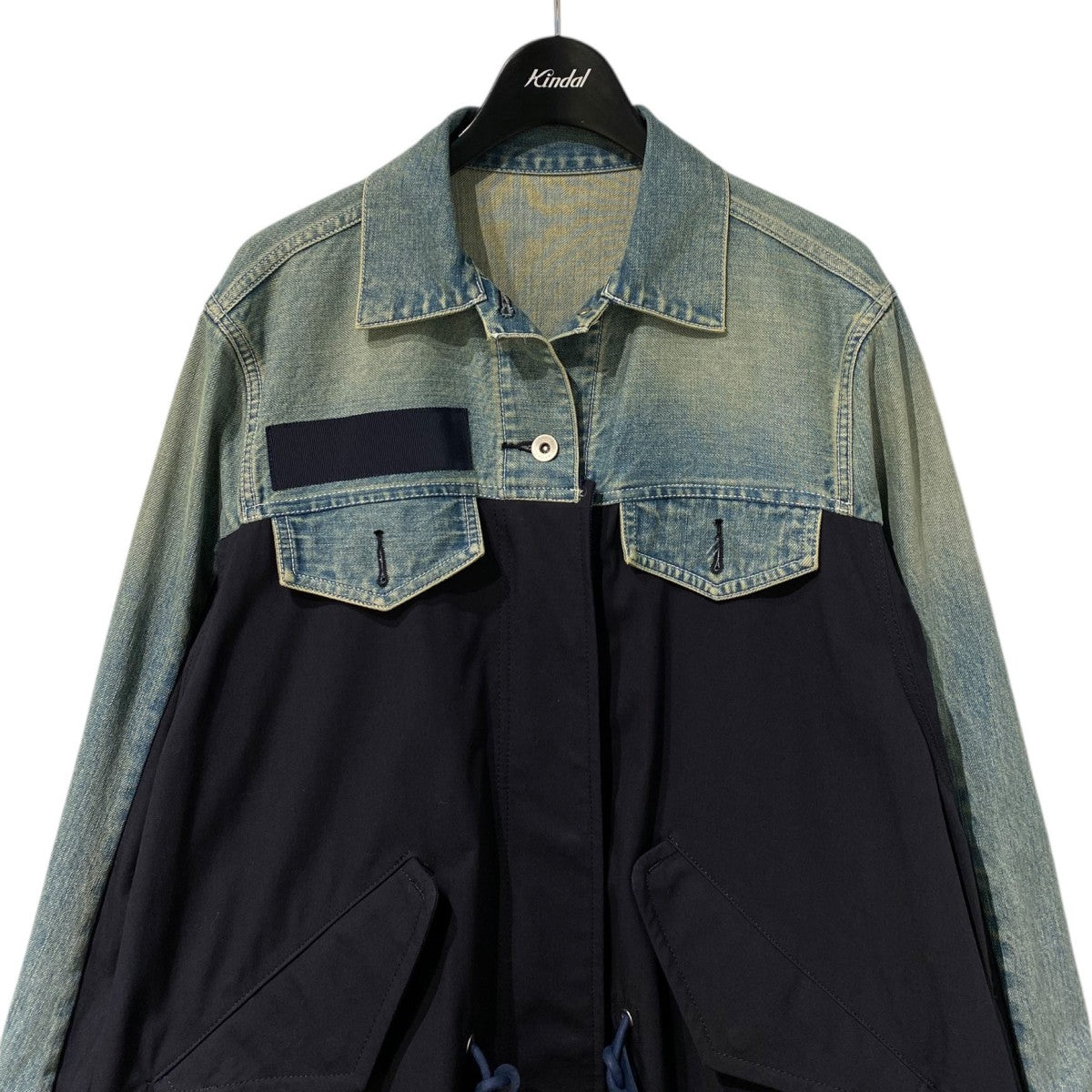 sacai(サカイ) 20AWDenim×Mods CoatデニムドッキングモッズコートSCW
