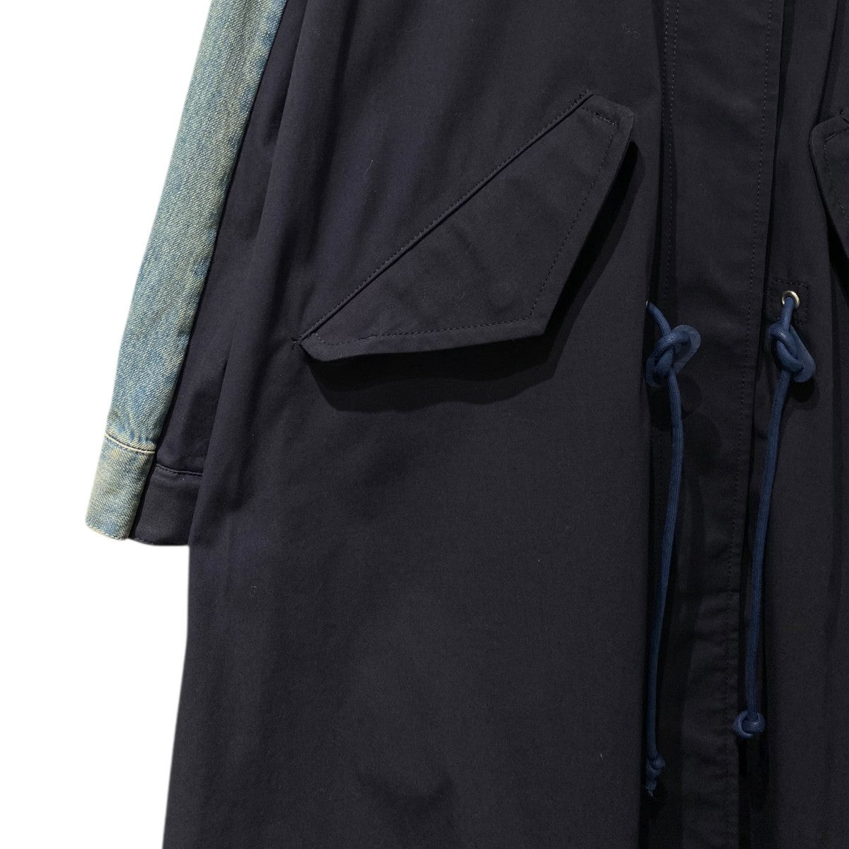 sacai(サカイ) 20AWDenim×Mods CoatデニムドッキングモッズコートSCW