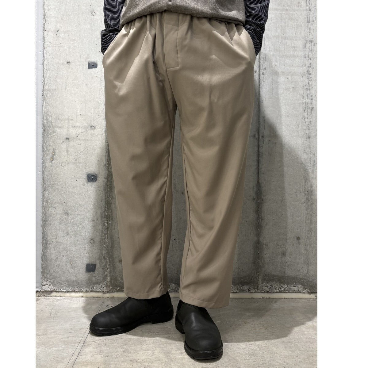 GABRIELA COLL GARMENTS ワイド パンツ GABRIELA COLL GARMENTS×Loro Piana 22AWGATHERED TROUSERSイージー