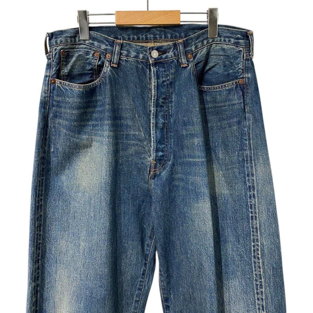 24SSBaggy Denim Pants ヴィンテージ加工バギーデニムパンツ
