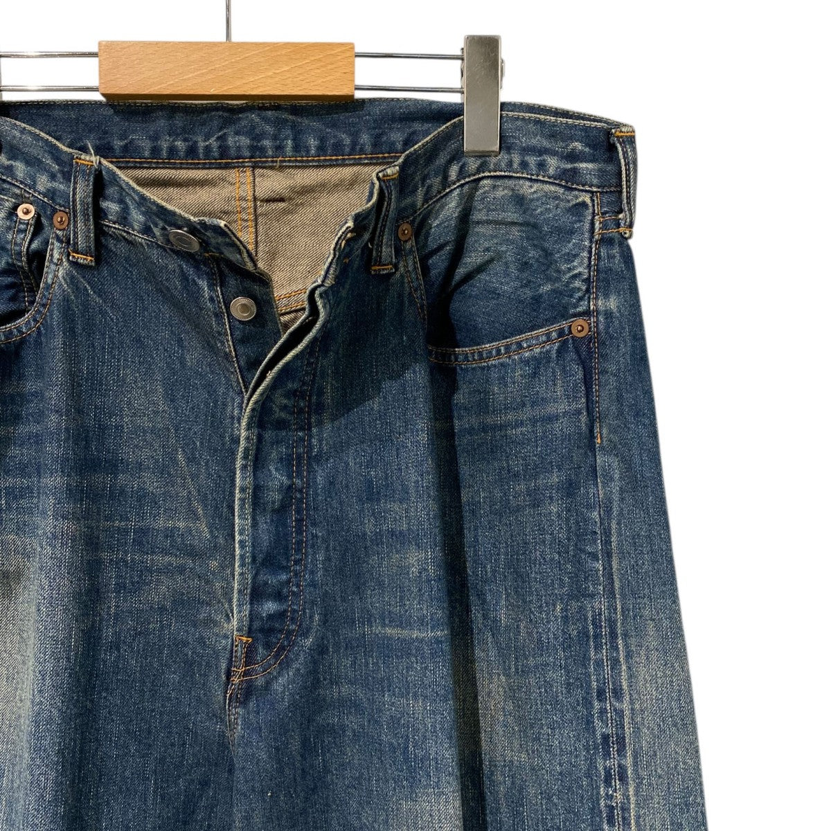 24SSBaggy Denim Pants ヴィンテージ加工バギーデニムパンツ