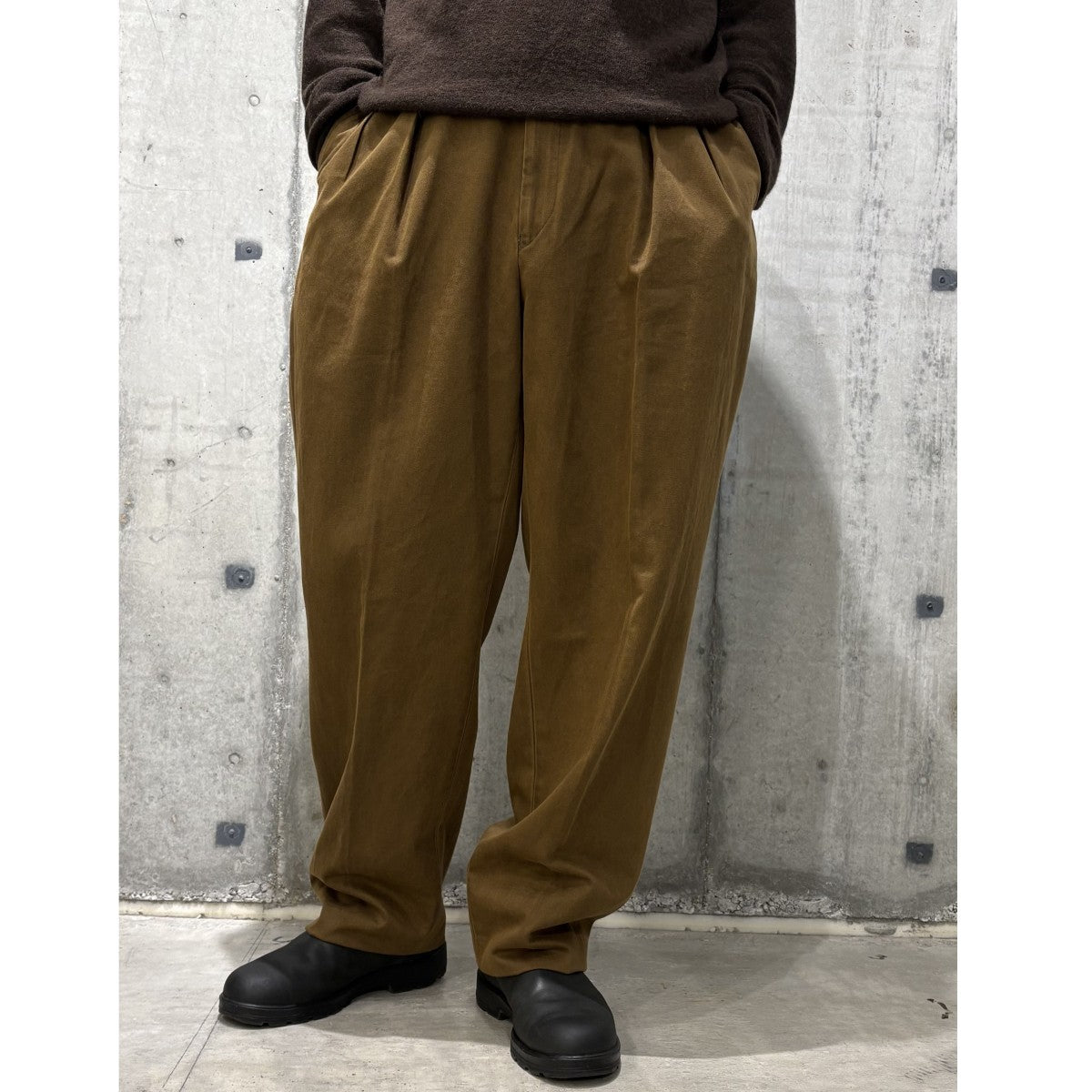 NEAT(ニート) 25AWChino-Fade Brown染料染めウォッシュ加工チノ
