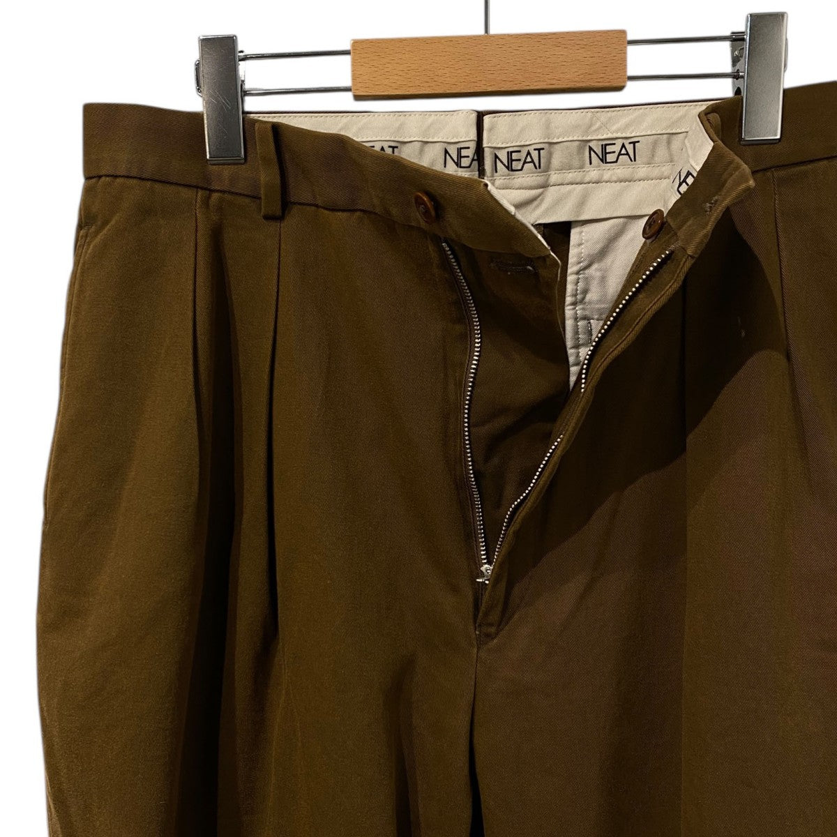 NEAT(ニート) 25AWChino-Fade Brown染料染めウォッシュ加工チノタック