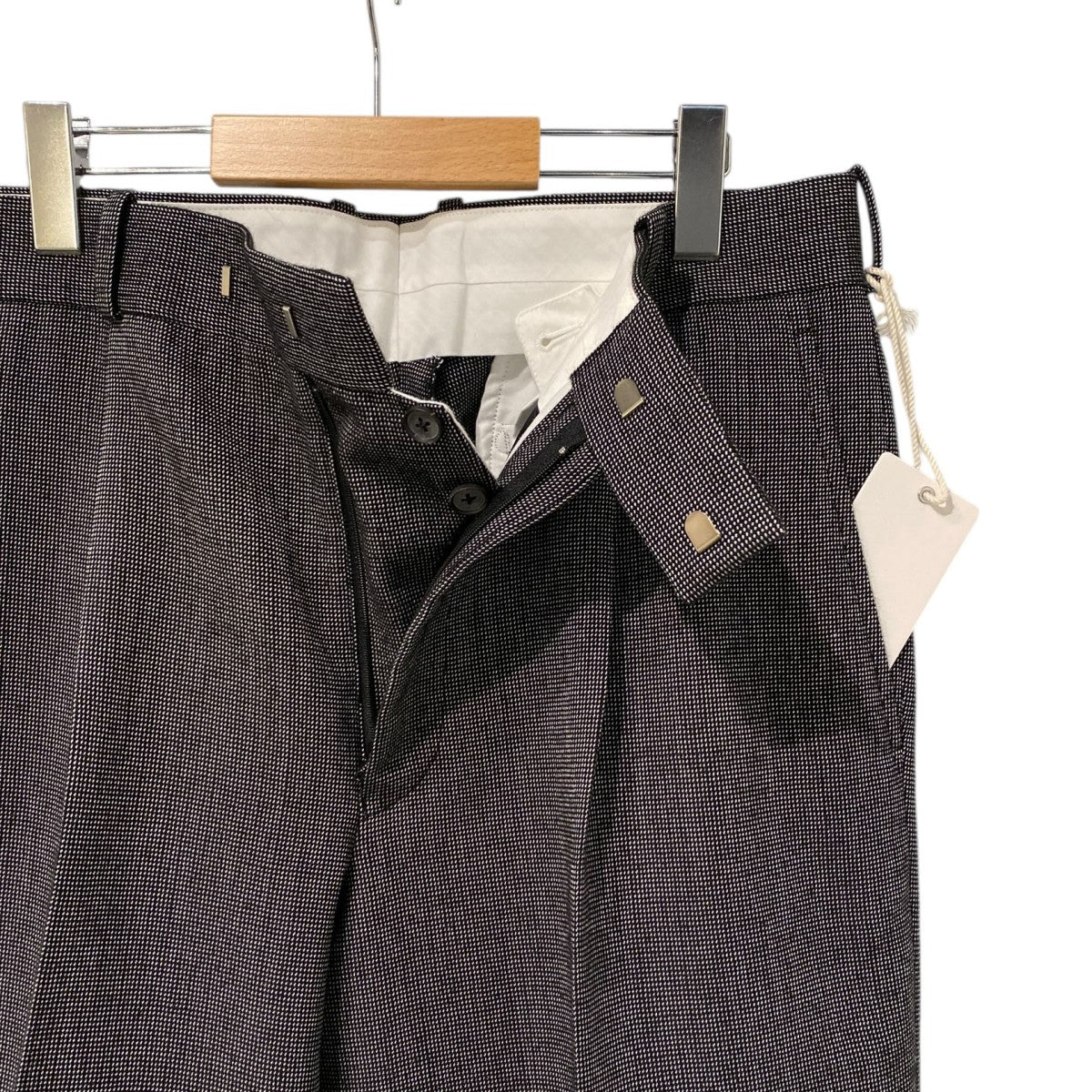 MAATEE＆SONS 24AWSet up Trouser3／Pinheadセットアップトラウザーズ3タックスラックスパンツ 古着・中古-7枚目のアイテム画像