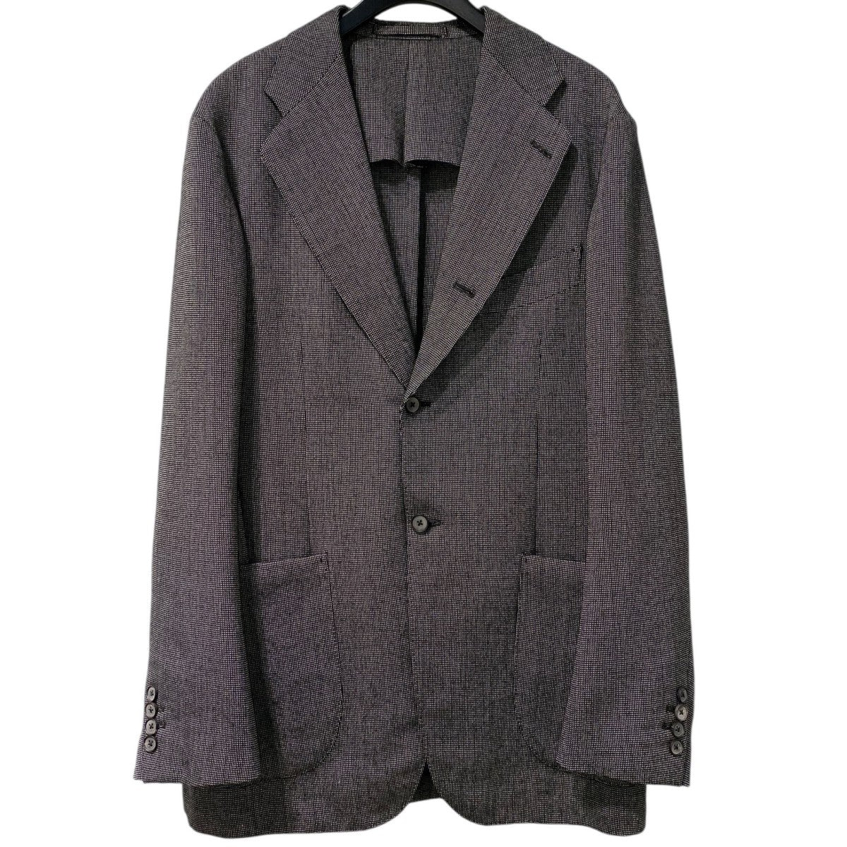 24AWフル毛芯Single Tailored Pinhead Jacketシングルアルパカシルクウール2BジャケットMTWG4303-0002