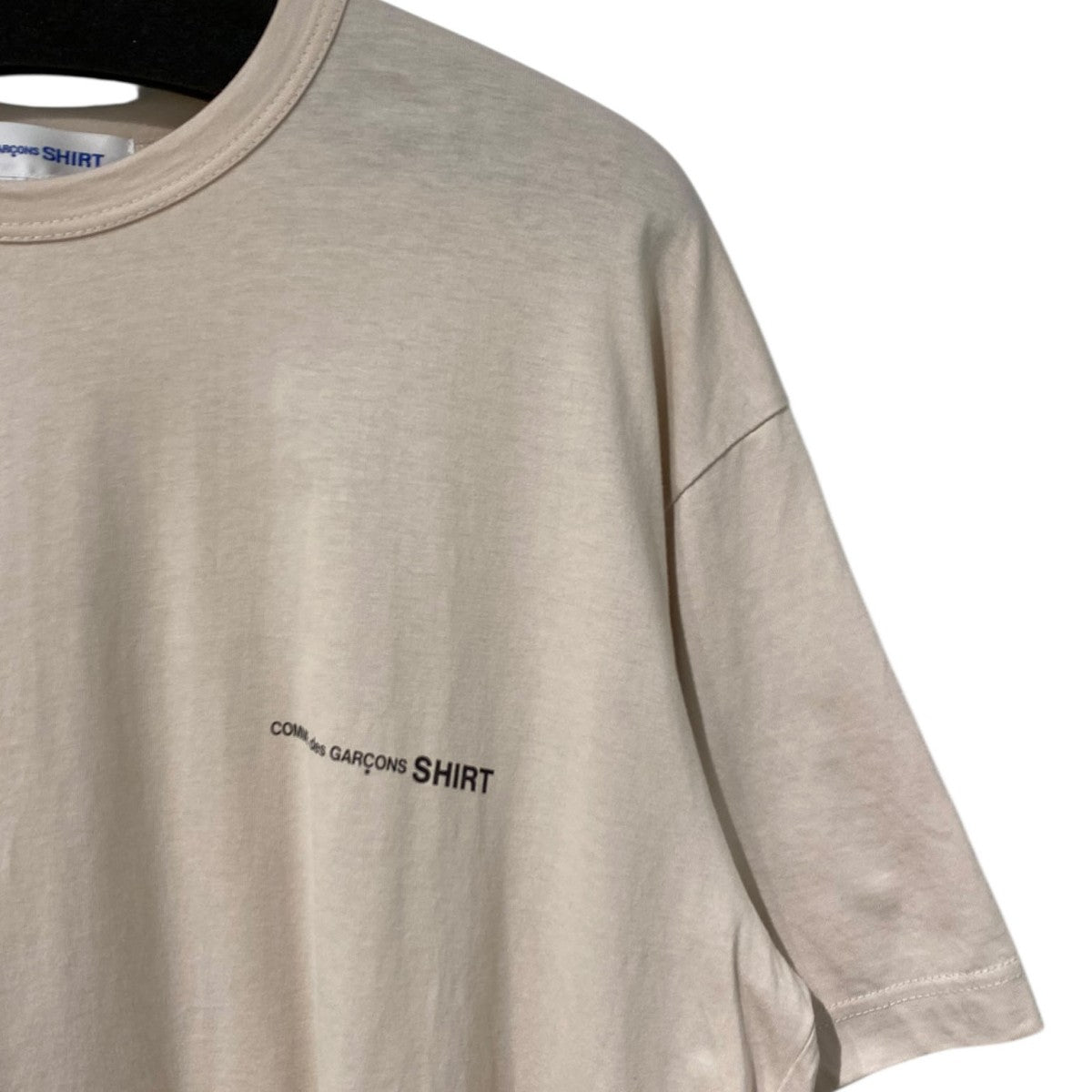 COMME des GARCONS SHIRT 25SSLogo at Front Cotton Jersey Plain CDG Shirt BlackロゴTシャツ 古着・中古-4枚目のアイテム画像