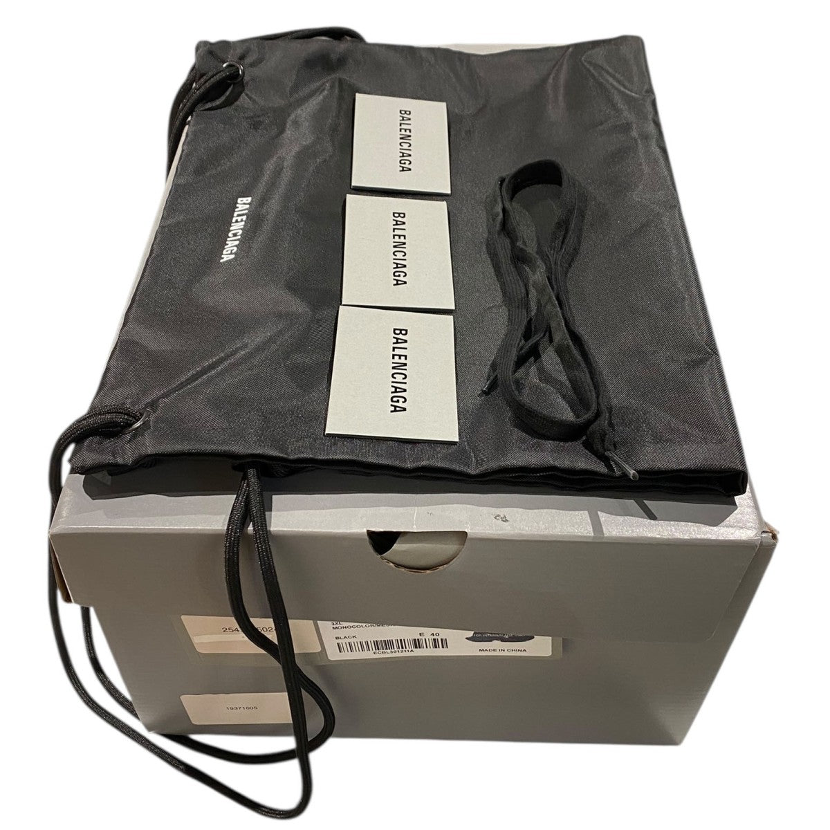 【美品】BALENCIAGA　パース　黒　付属品 BALENCIAGA(バレンシアガ) 3XLスニーカー靴734734/ 734734/ ブラック