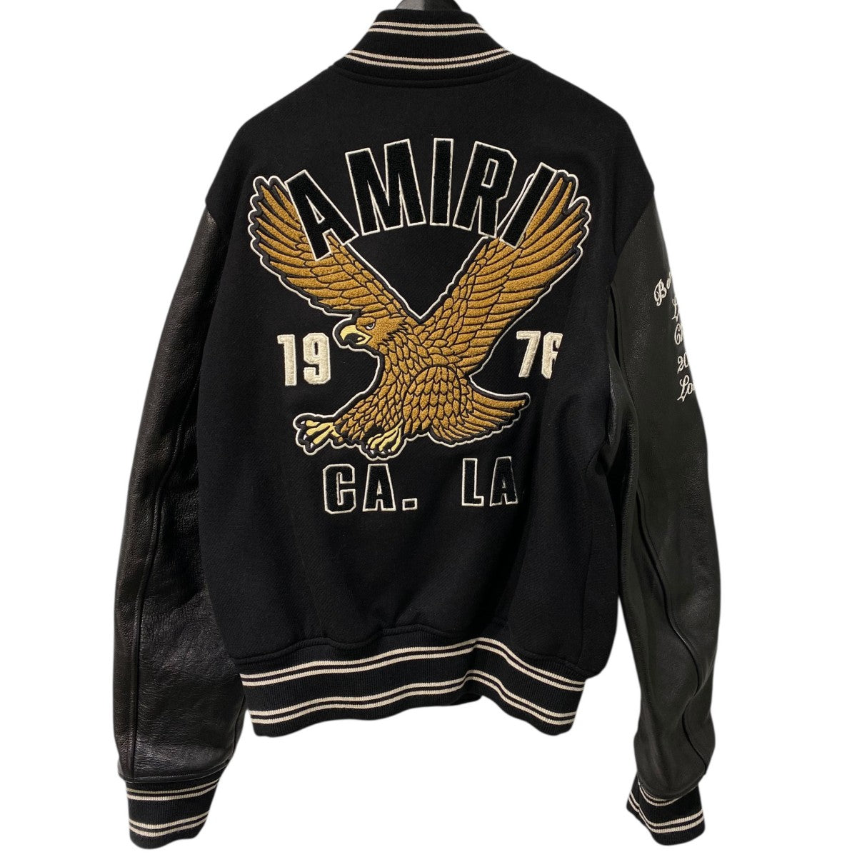 AMIRI(アミリ) 24SSEagle Varsityイーグルワッペンスタジャン レザー