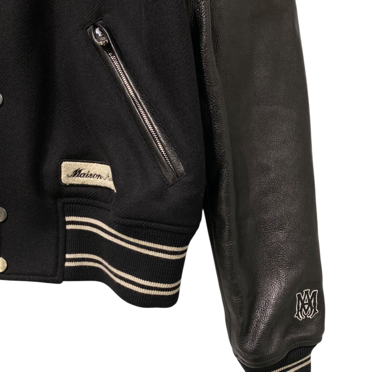 AMIRI(アミリ) 24SSEagle Varsityイーグルワッペンスタジャン レザー