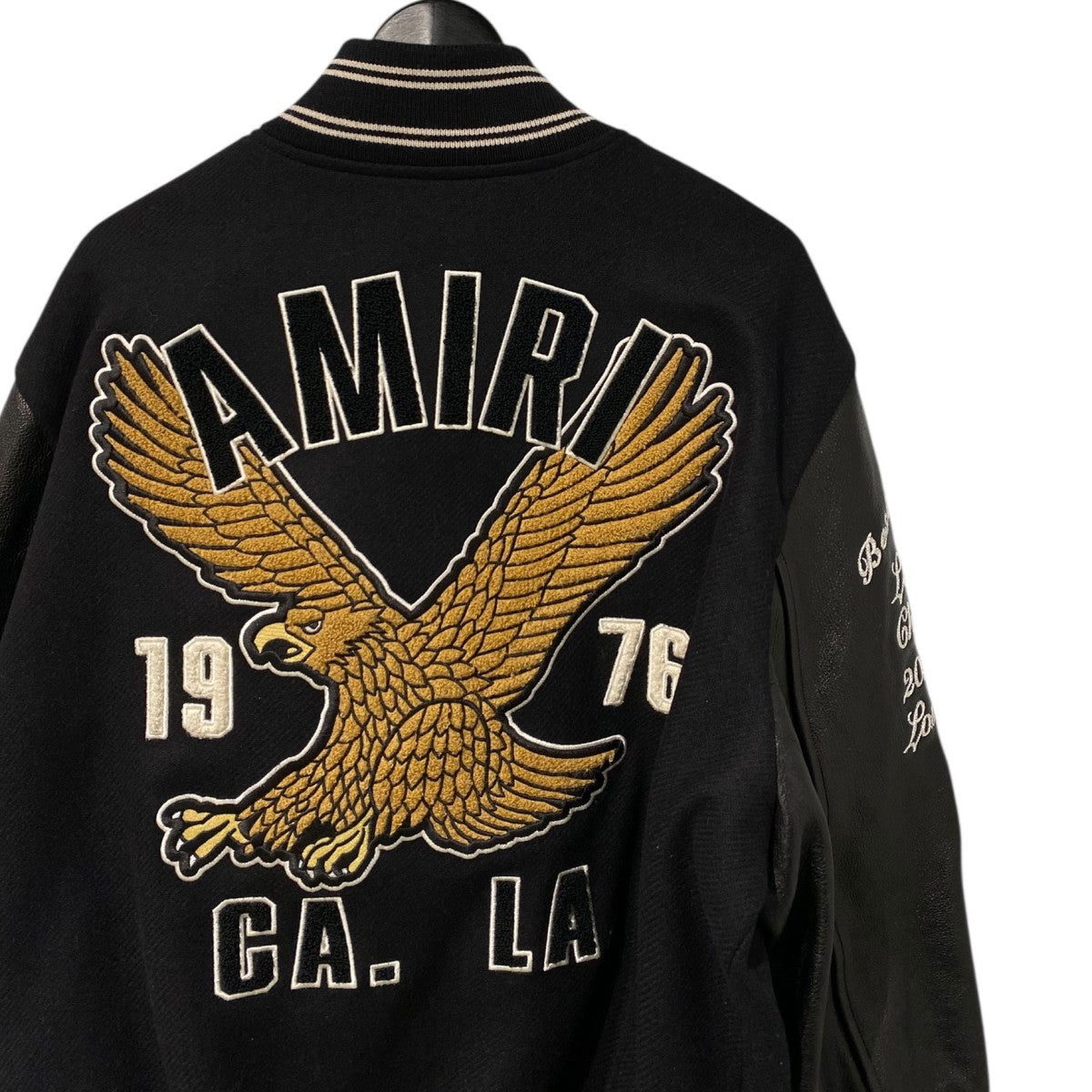 AMIRI(アミリ) 24SSEagle Varsityイーグルワッペンスタジャン レザー