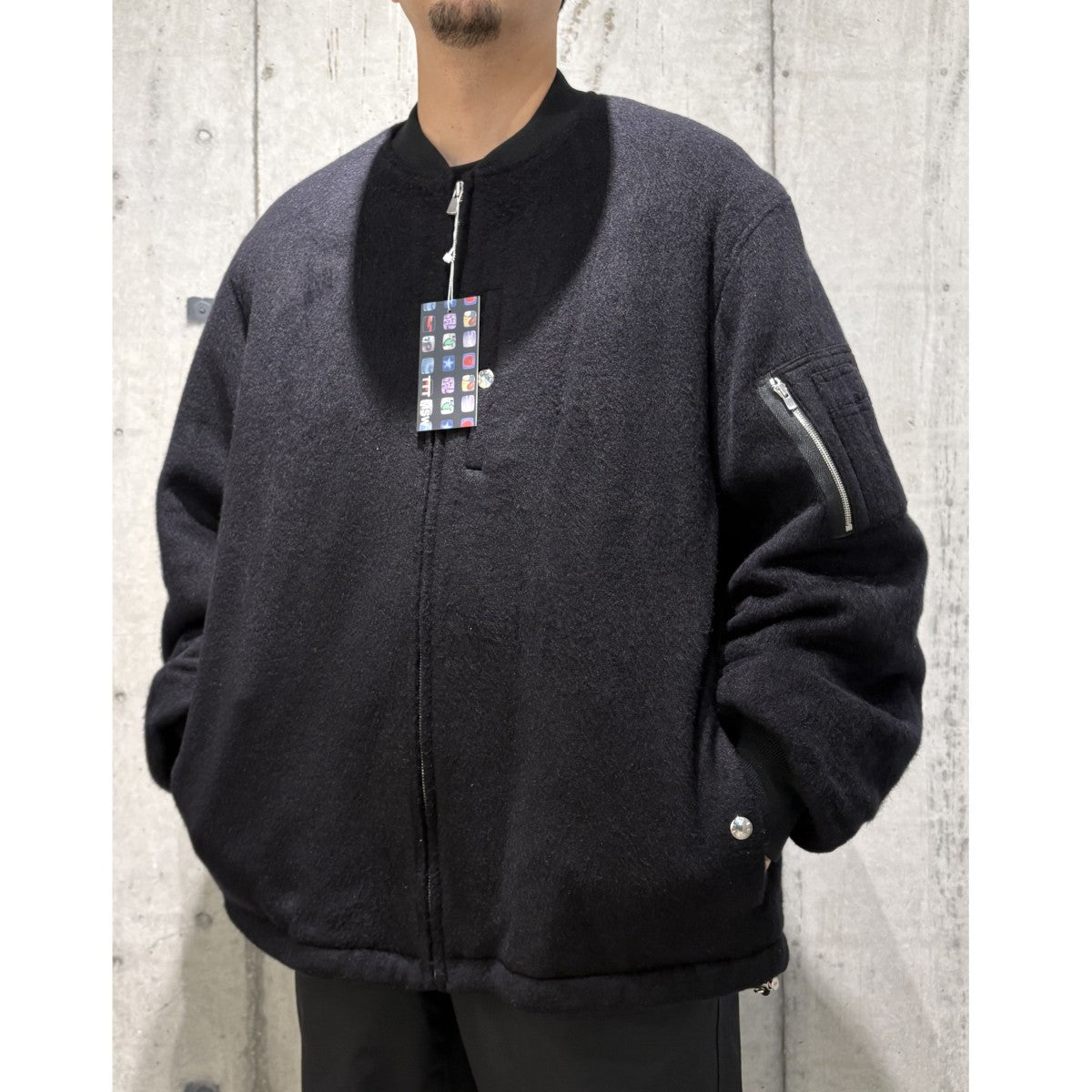 23AWBomber jacketオーバーサイズシルクボンバージャケット