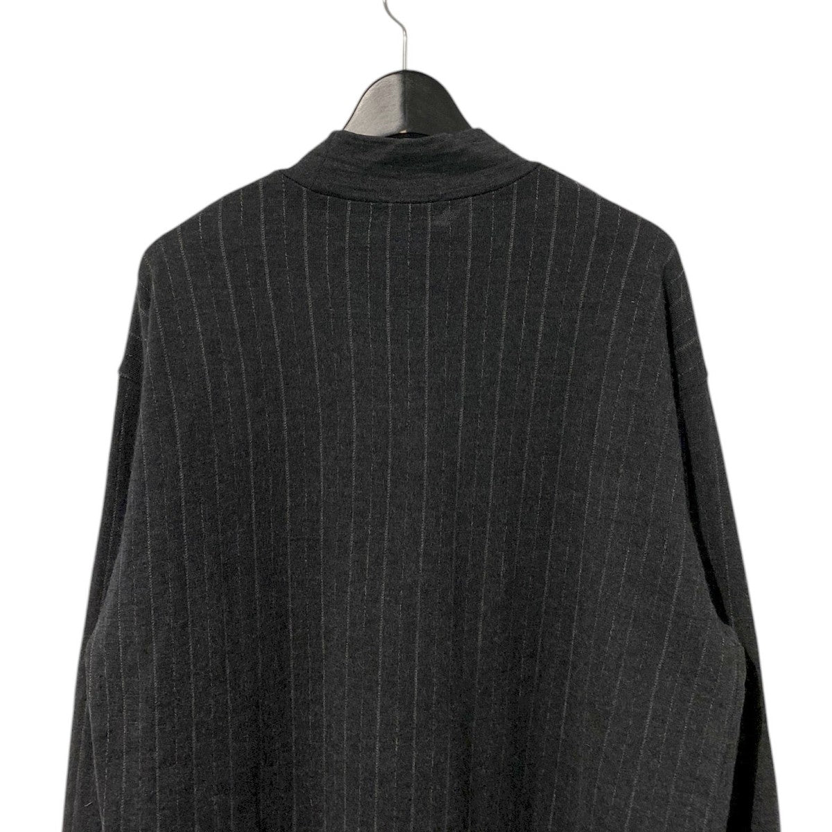 90'sAD1992田中オムストライプモックネックウールニット