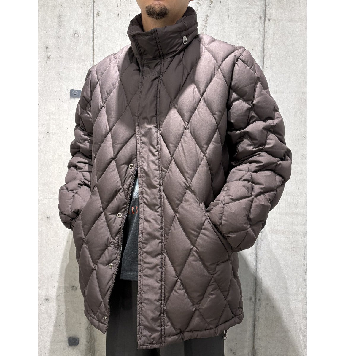MONCLER(モンクレール) 00's茶タグTANYタニーDiamond Cross Quilting