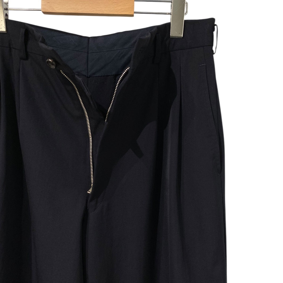 COMME des GARCONS HOMME DEUX 80s-90s AD1989 2 Tuck Wide Trousers2タックワイドウールスラックスパンツ 古着・中古-5枚目のアイテム画像