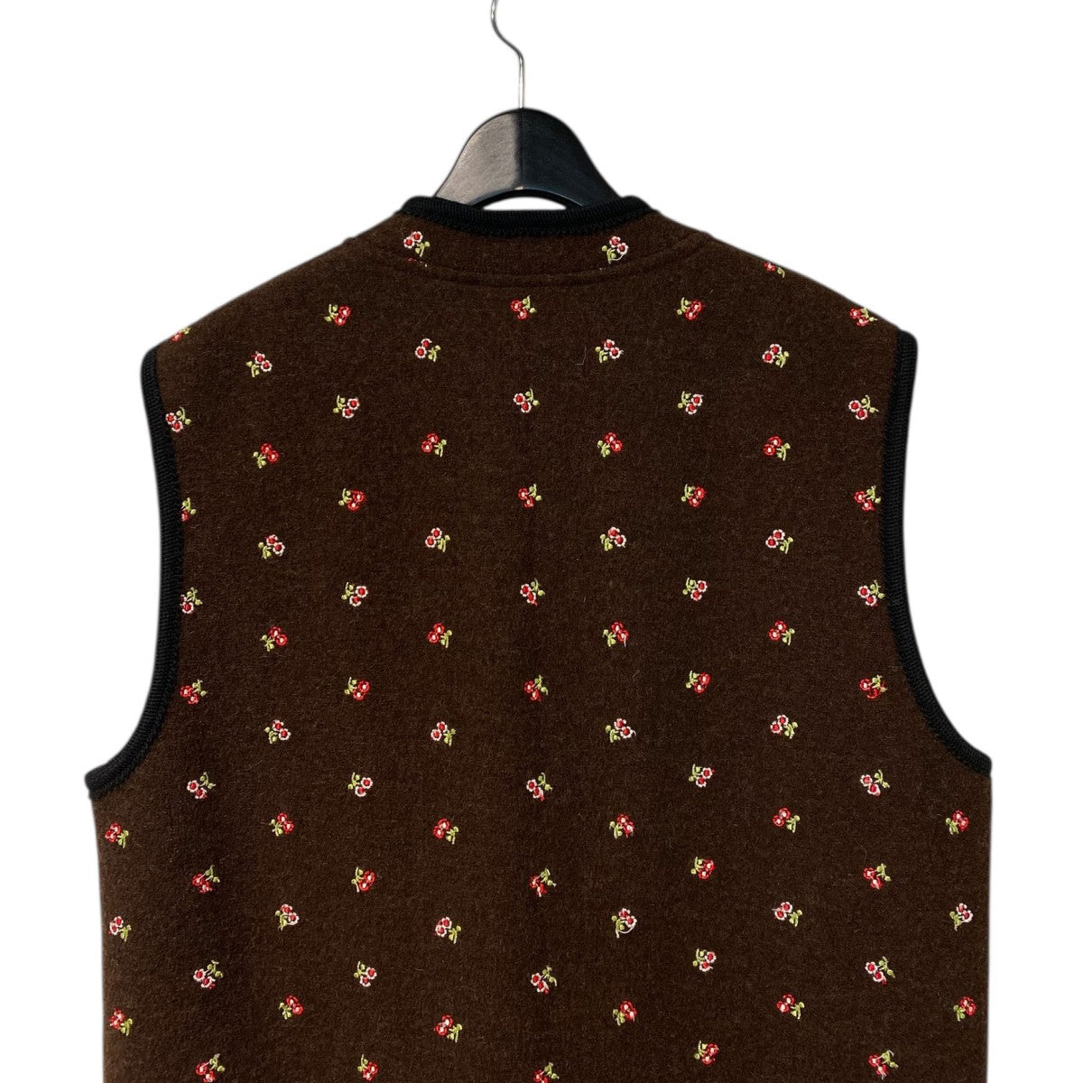 23AWWalker Gilet Flowers  Feltedフェルトフラワー柄ジレベスト
