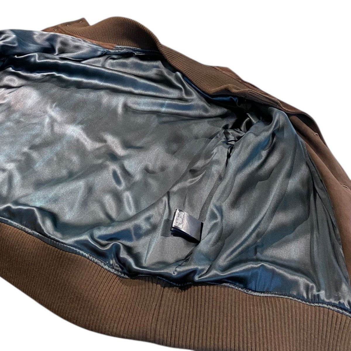 22AWLeather Suede Blouson Entrefinoシープレザーエントロフィーノシルクスウェードジャケットブルゾン