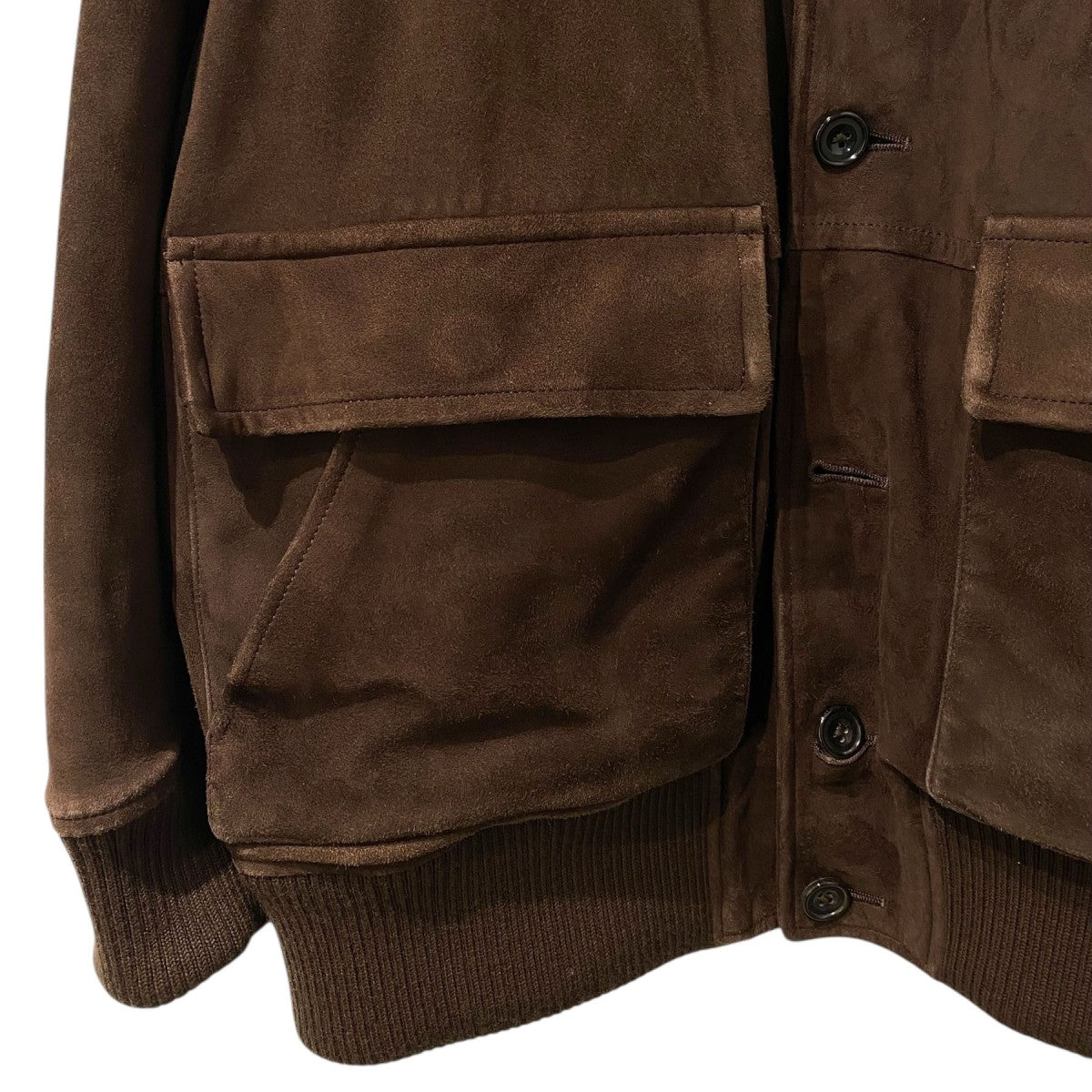 22AWLeather Suede Blouson Entrefinoシープレザーエントロフィーノシルクスウェードジャケットブルゾン