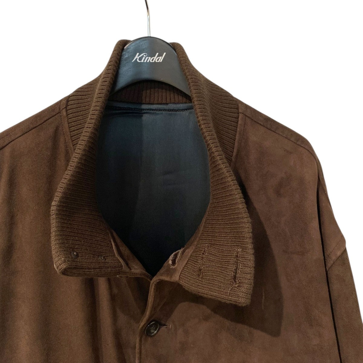 22AWLeather Suede Blouson Entrefinoシープレザーエントロフィーノシルクスウェードジャケットブルゾン