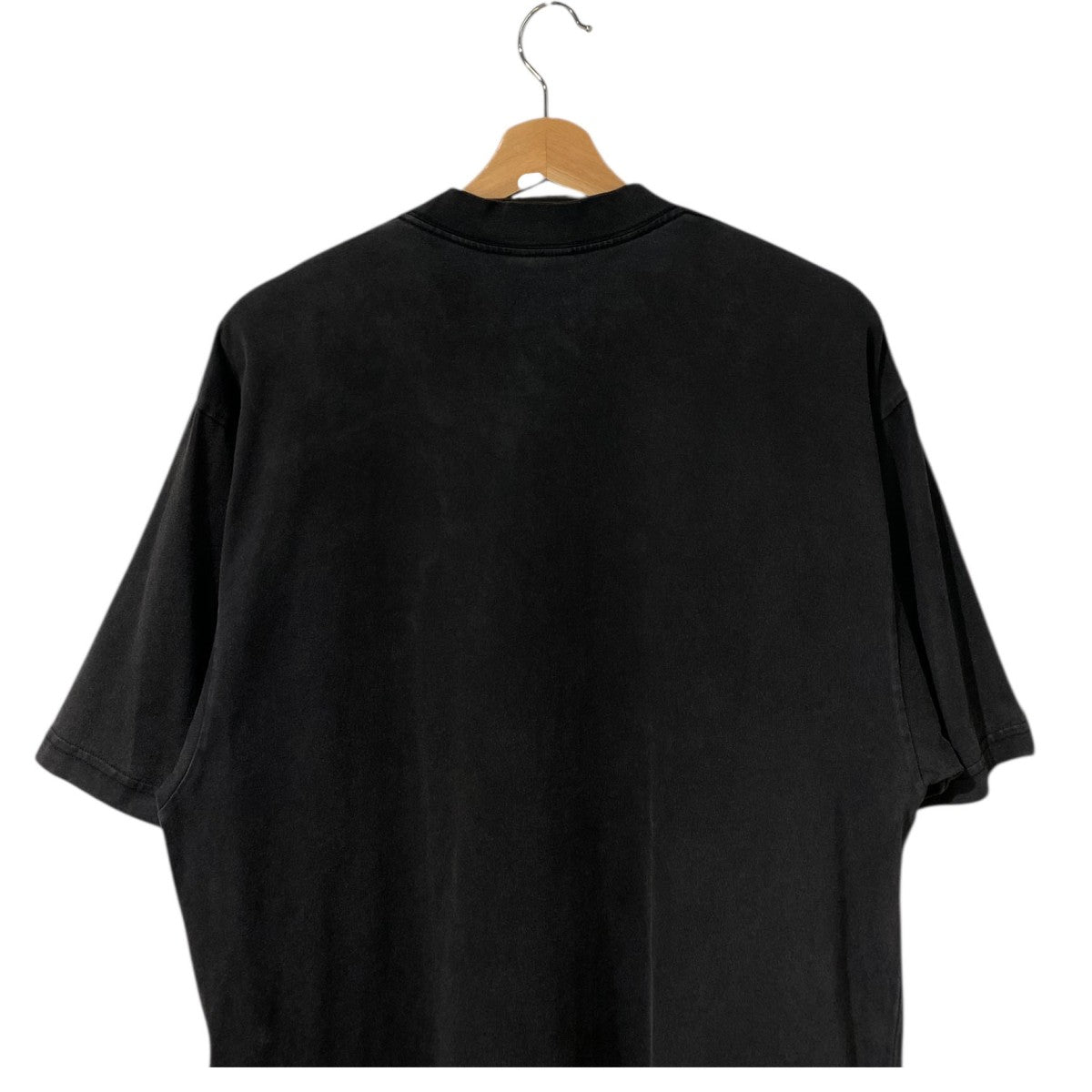 25SS764235 I Love Paris＆Balenciaga T-Shirt USEDヴィンテージ加工モックネックTシャツ