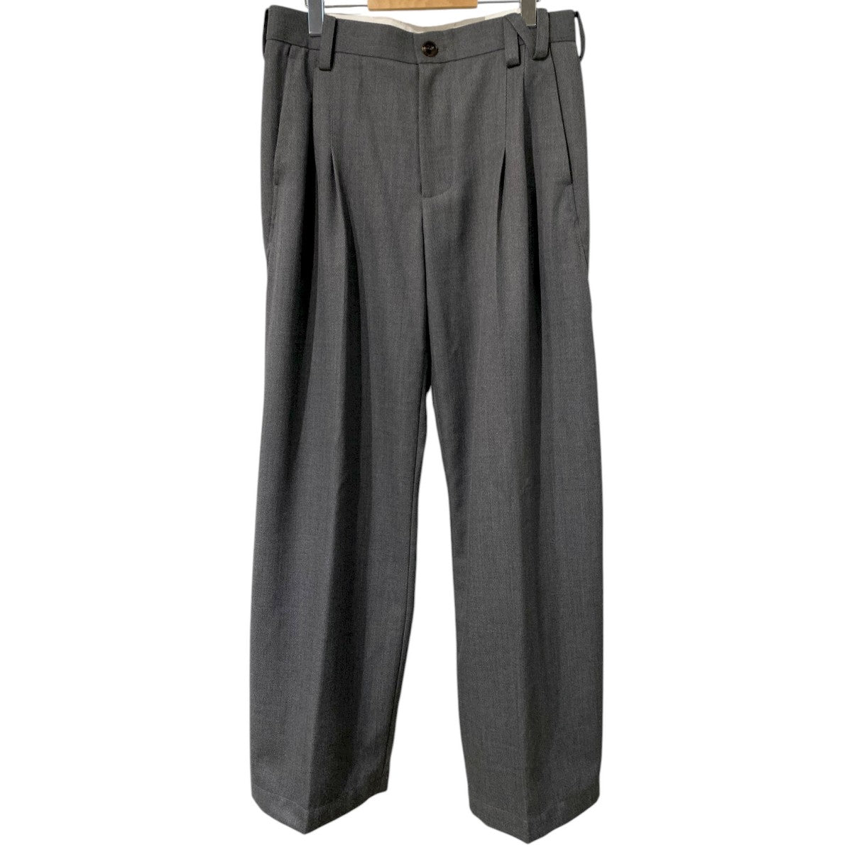 NULLUS(ヌルス) 25AWQUILL PEN TAILORED TROUSERワイドレイヤード