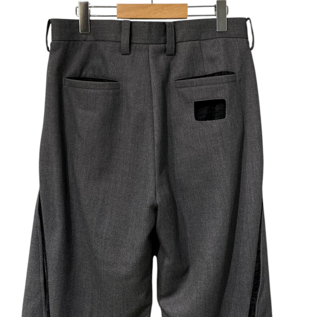 NULLUS(ヌルス) 25AWQUILL PEN TAILORED TROUSERワイドレイヤード