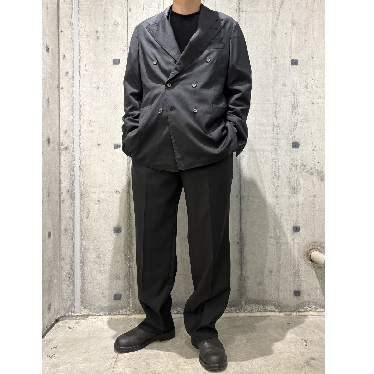 MAATEE＆SONS×LiNN 25SSEX．DOUBLE BREASTED JACKET WOOL SILKウール