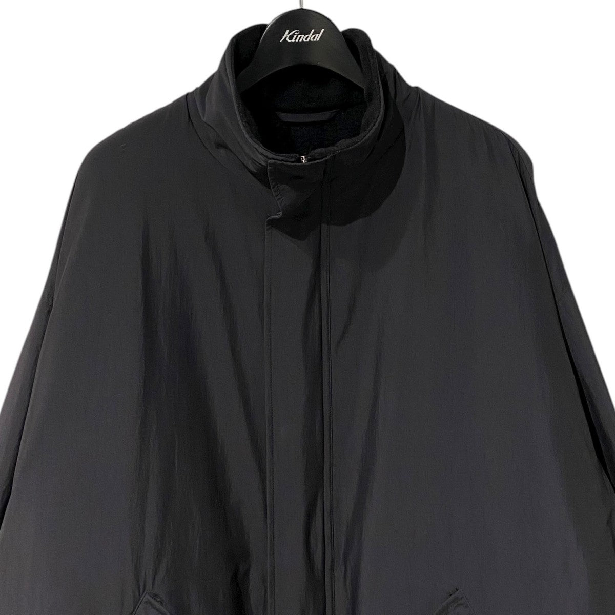 20AWナイロンショートジャケット ストレッチZIP裏ボアウール