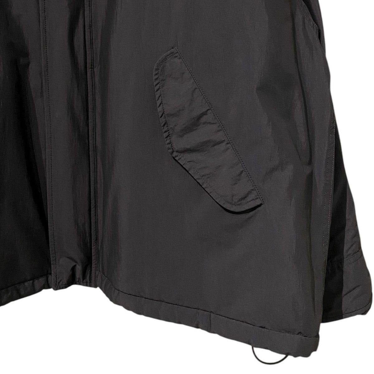 20AWナイロンショートジャケット ストレッチZIP裏ボアウール