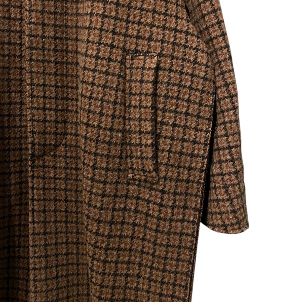 YOKE(ヨーク) DOUBLE JQUARD KNIT BAL COLLAR COATオーバーサイズ