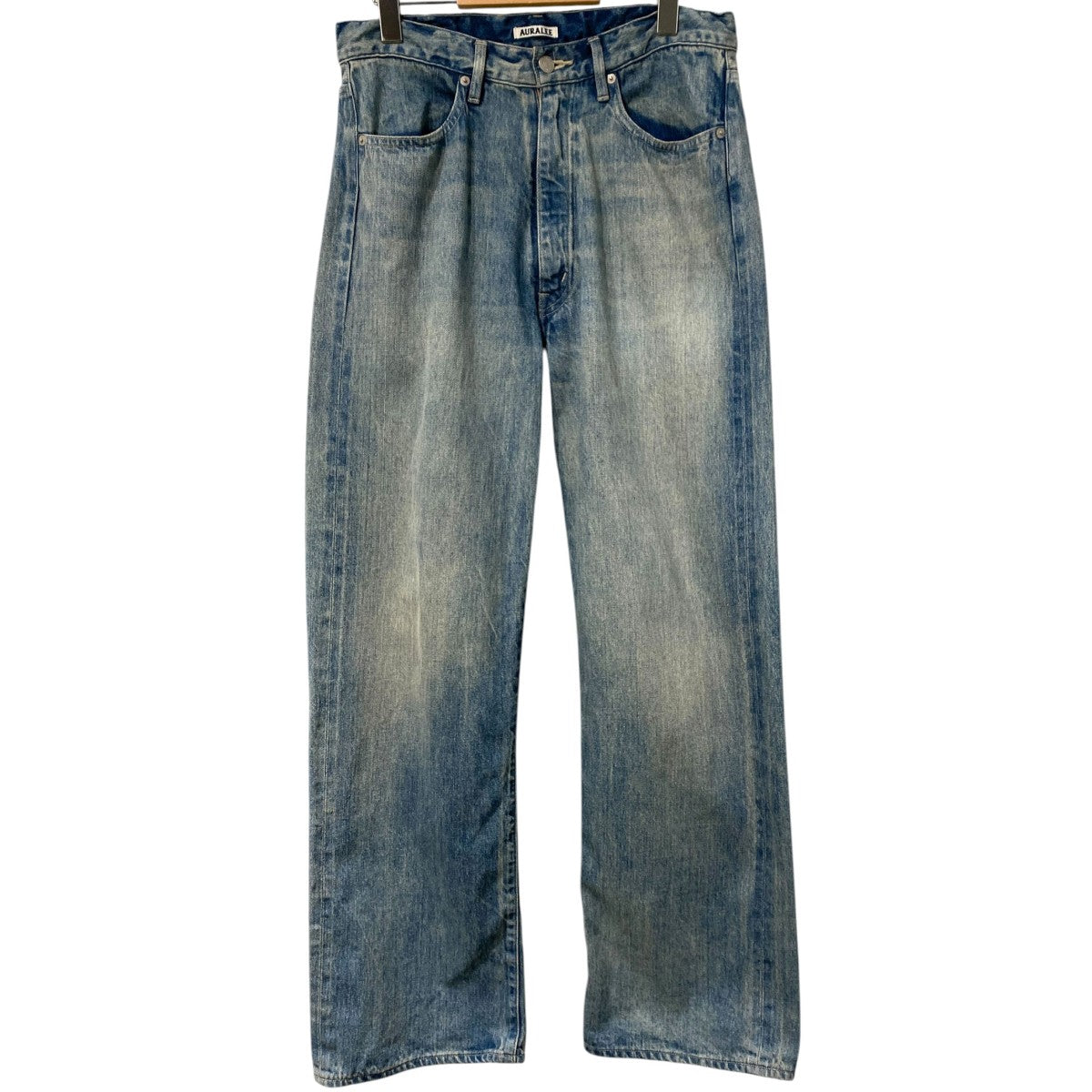 23AWSELVEDGE FADED LIGHT DENIM PANTS Vintage加工ワイドデニムパンツ