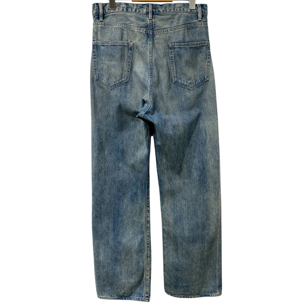23AWSELVEDGE FADED LIGHT DENIM PANTS Vintage加工ワイドデニムパンツ