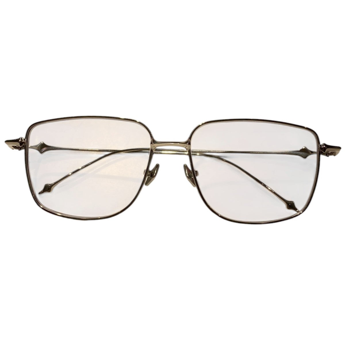 24SSACADEMYA-02 スクエアシェイプ アイウェア眼鏡メガネサングラス