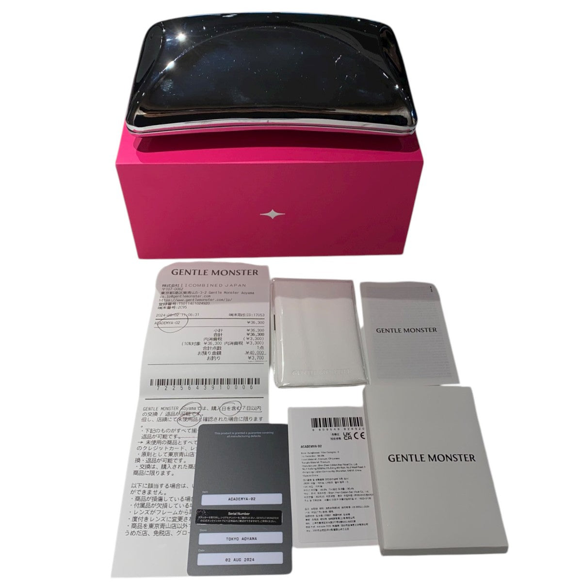 24SSACADEMYA-02 スクエアシェイプ アイウェア眼鏡メガネサングラス