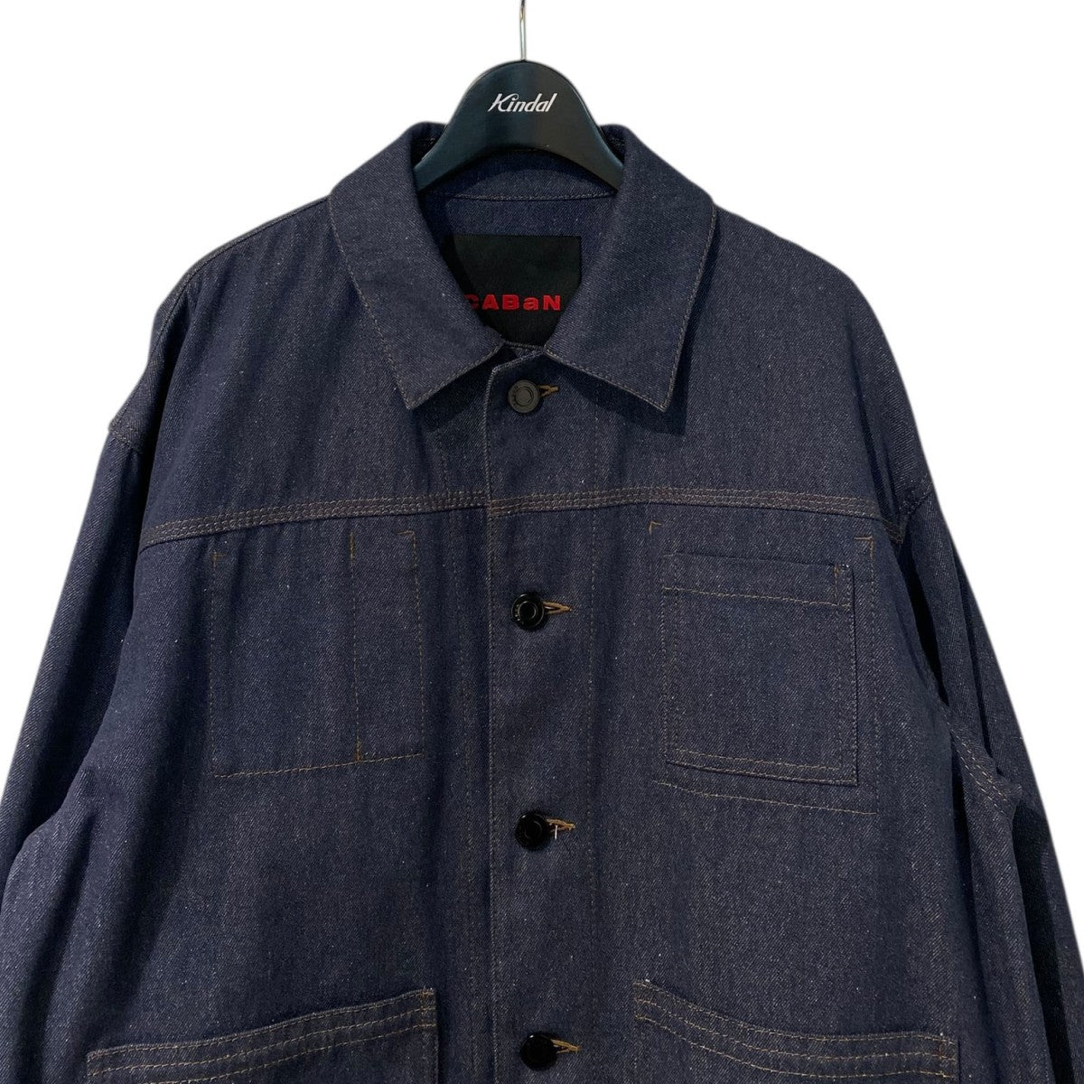 CABaN リサイクルコットンデニム カバーオールジャケット caban（キャバン）の「CABaN リサイクルコットンデニム カバーオール