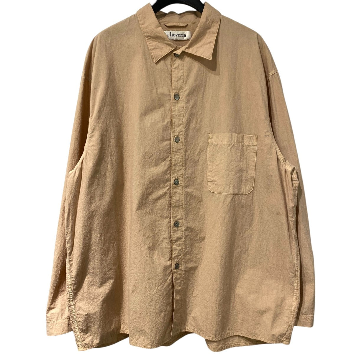 echeveria paper cotton shirtsオーバーサイズペーパーコットンシャツ 古着・中古-1枚目のアイテム画像