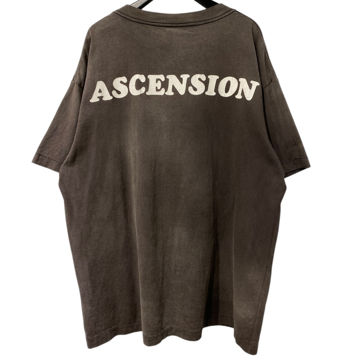 SAINT MICHAEL SHORT SLEEVE T-SHIRT PINKSHEEP／ASCENSION Vintage加工プリントTシャツ 古着・中古-2枚目のアイテム画像