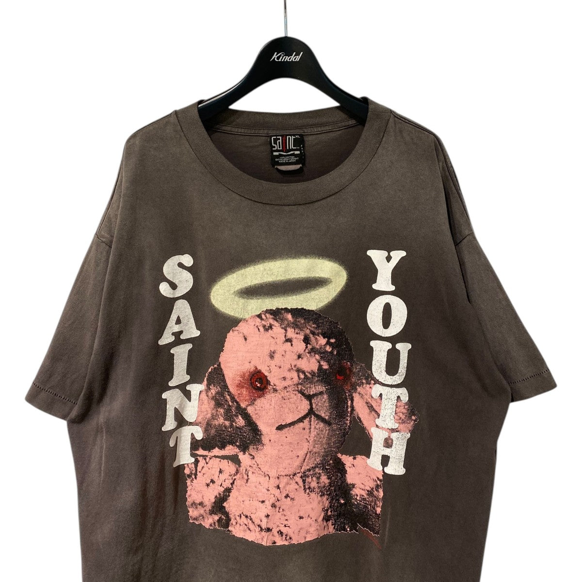 SAINT MICHAEL SHORT SLEEVE T-SHIRT PINKSHEEP／ASCENSION Vintage加工プリントTシャツ 古着・中古-3枚目のアイテム画像