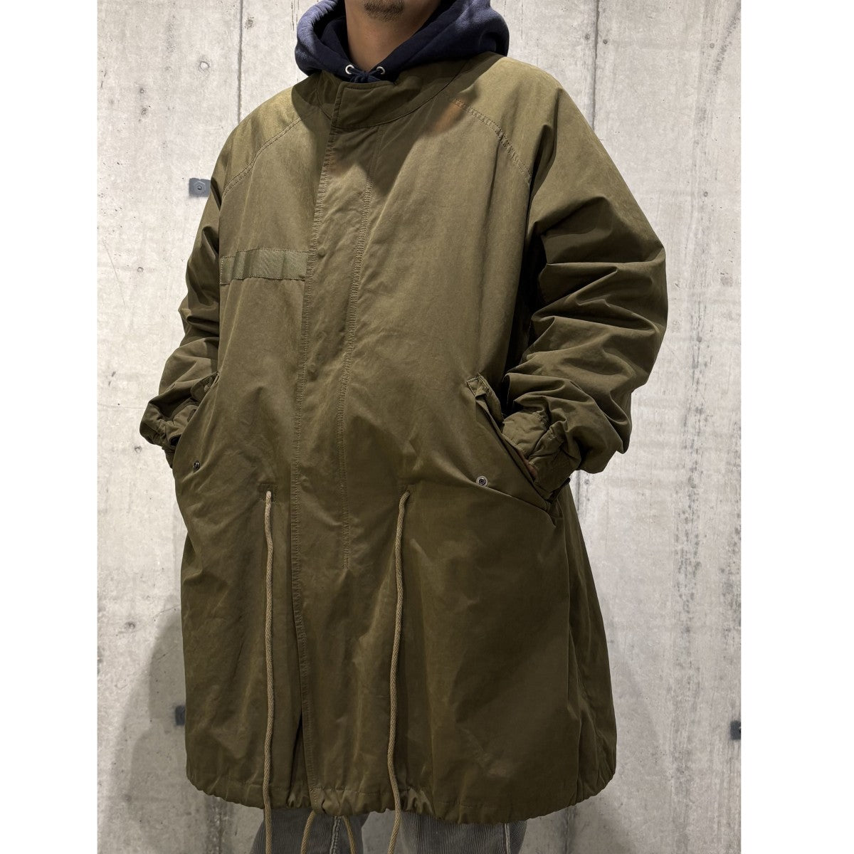 echeveria waxed weather m-65 fishtail parkaワックスウェザーモッズコート 古着・中古-2枚目のアイテム画像