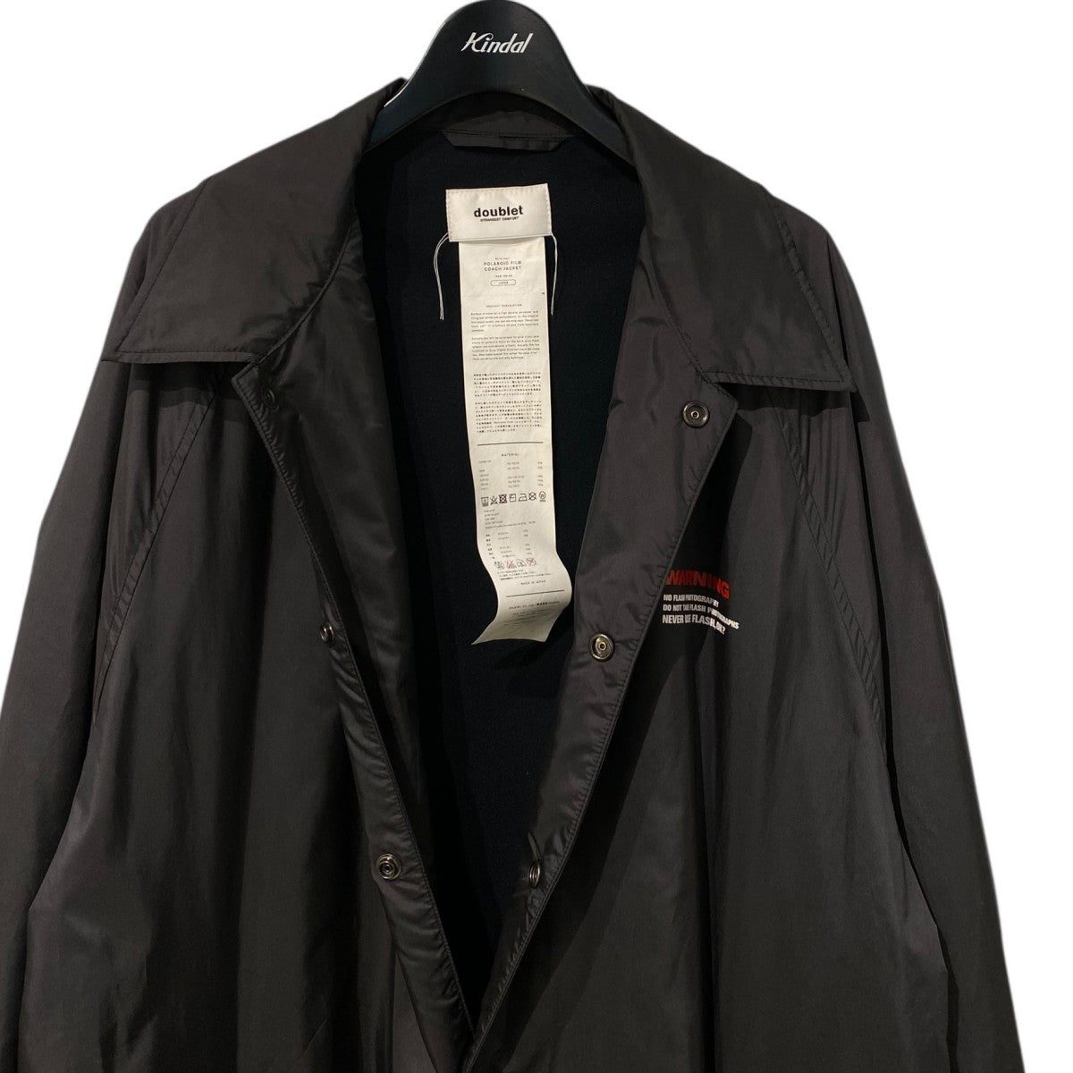 doublet(ダブレット) 19AWPolaroid Film Coach Jacketバックポラロイド